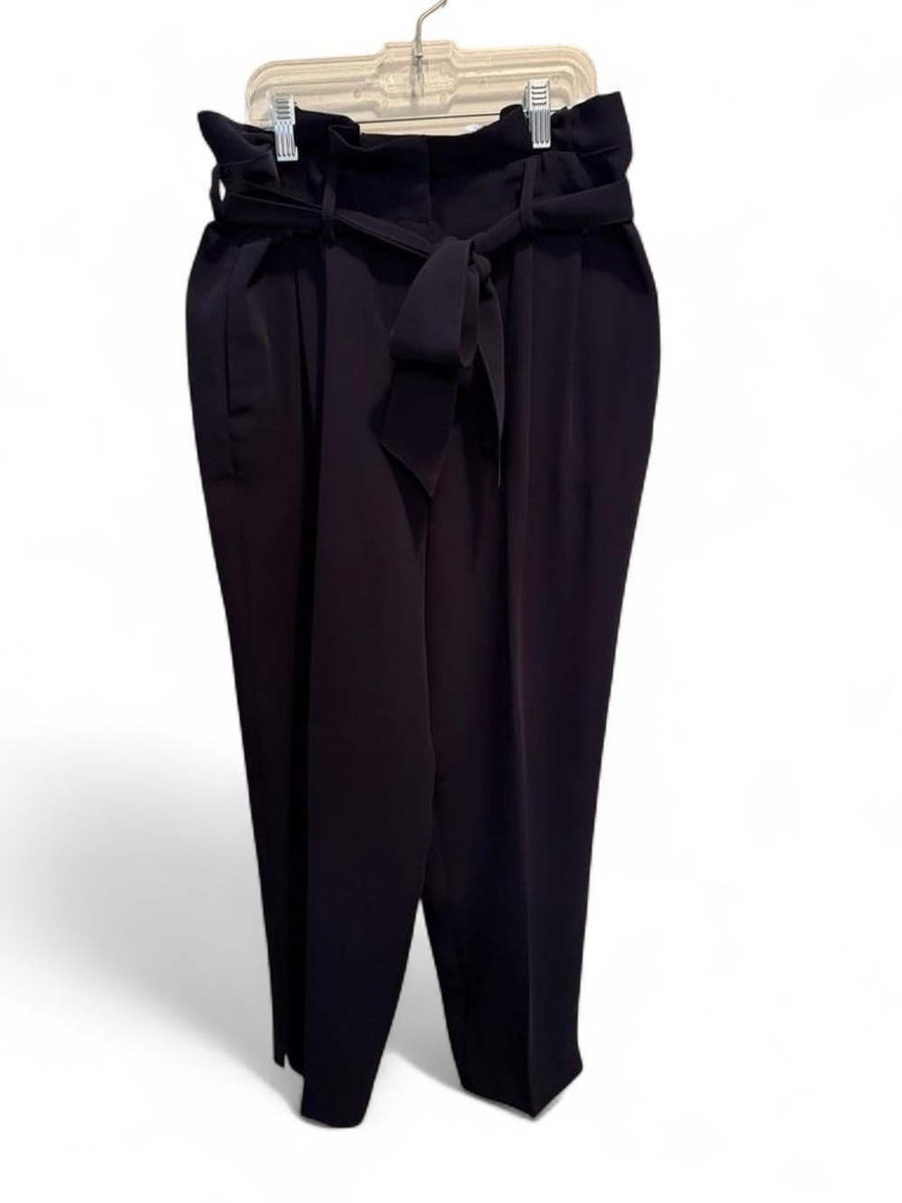 Boden Navy Tie-Waist Women's Trousers Size 6 Classic Minimalist Business Casual